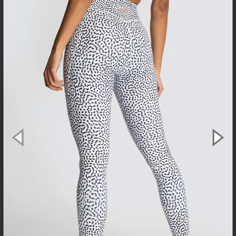 Do You Even Excel leggings in white speckle